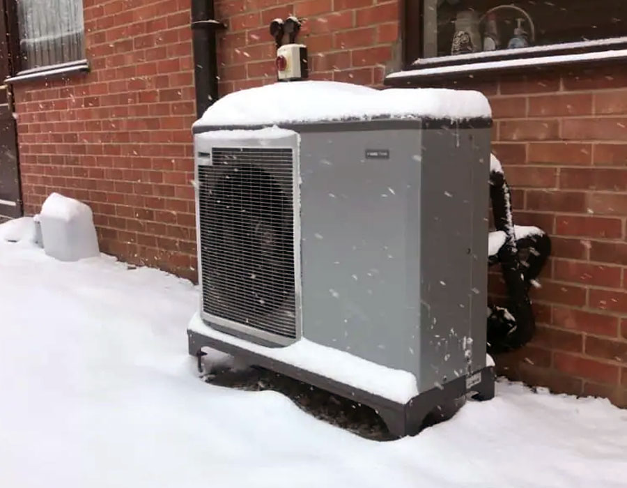 Rosendal Heat Pump Working In Cold