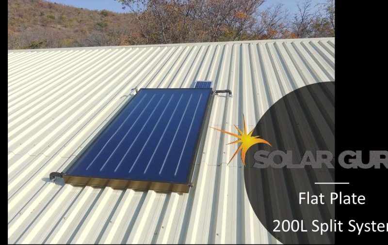 Solar Guru-Solar Geysers-200l Split flat plate-200L Guru Split Solar Geyser