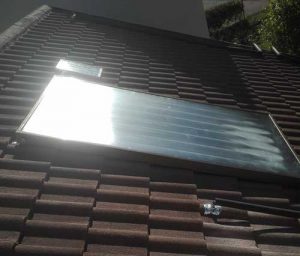 Solar geyser, Solar flat-panel collector, Johannesburg